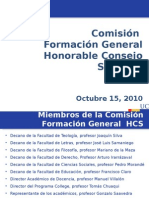 Presentación Comisiones Consejo Superior