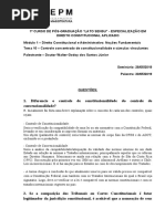322664-TEMA 10 - Controle de Constitucionalidade e Súmulas Vinculantes