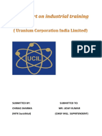 Report On Industrial Training at UCIL PDF