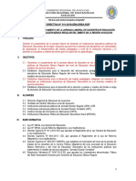 Directiva Jornada Laboral de Docentes de Educación Secundaria 2019