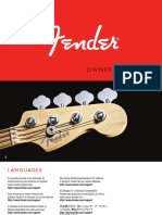 Fender BassGuitars Manual