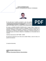 Carta de Presentacion Andres Riveros Avila - Contabilidad de Pasivos y Patrimonio