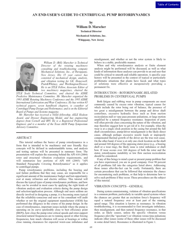 Pumps Rotordynamics PDF | PDF | Resonance | Pump