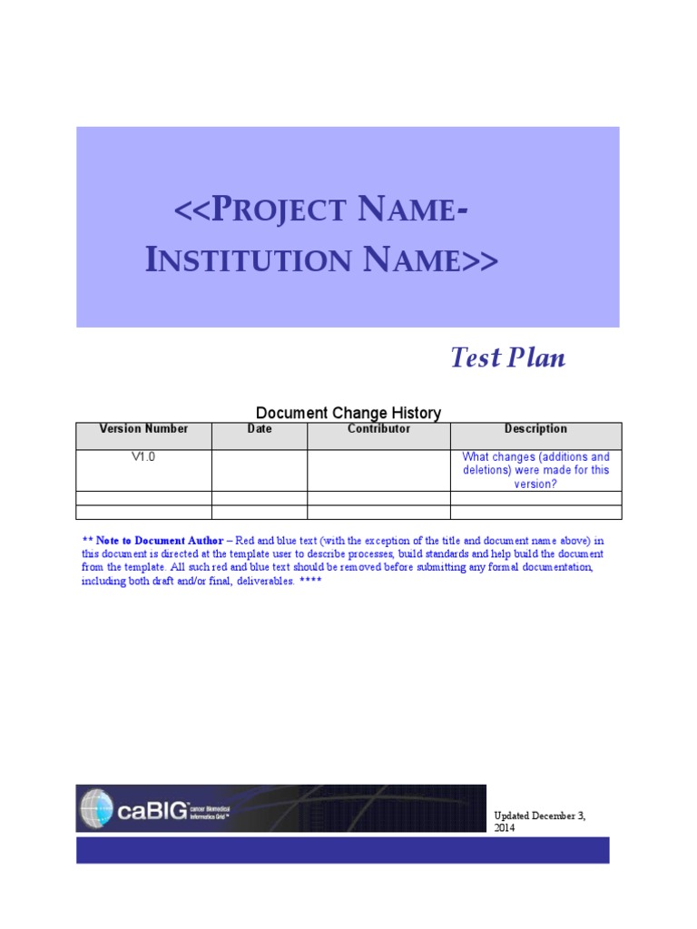 Test Plan Template - Baseline | PDF | Software Testing | Software Bug