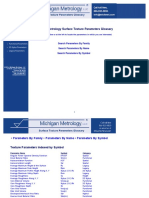 Michigan Metrology Surface Texture Parameters Glossary PDF