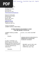 Teter/Grell Opposition to Defendants' Motion for Summary Judgement (Hawaii Butterfly Knife Case)