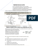 TEMPERATURA DE CORTE Tema de Expocicion