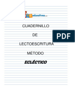 Cuadernillo Del Metodo Lectoescritura Eclectico ME