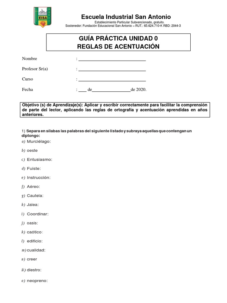 Guía Práctica de Ortografía y Acentuación | PDF | Fonética | Voz humana