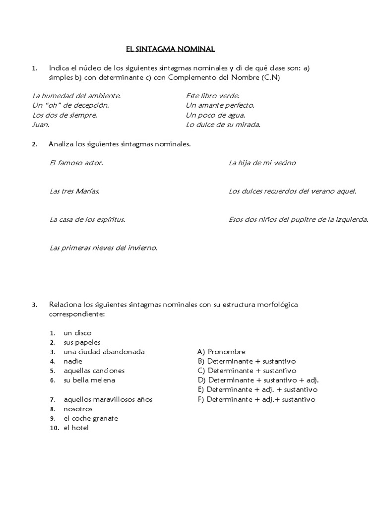ejercicios-sintagmas-nominales-pdf