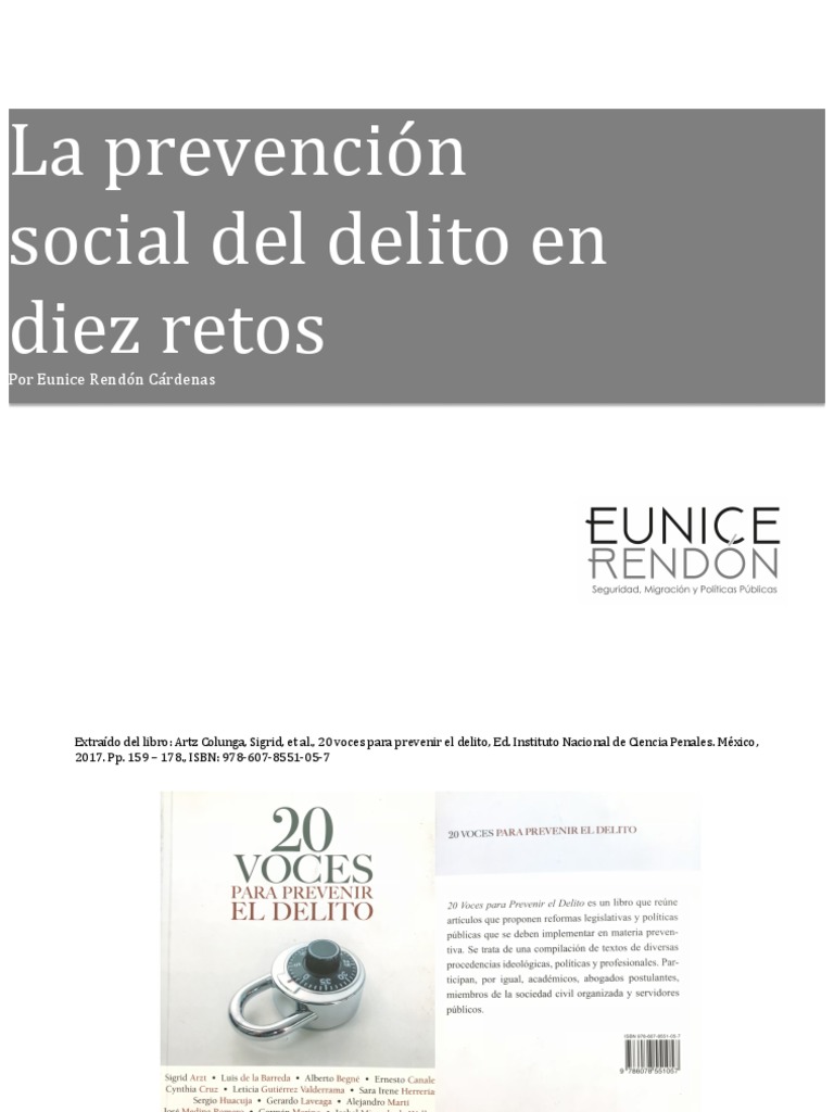 Retos en la Prevención del Delito | PDF