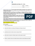 FICHA DE TRABAJO N°01 Comprensión Lectora 5°PRIMARIA