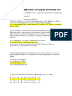 Actividad 2 Cuestionario Sobre El Plan de Estudios 2011