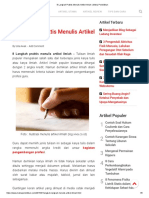 8 Langkah Praktis Menulis Artikel Ilmiah - Matra Pendidikan PDF
