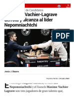 Ajedrez: El reserva Vachier-Lagrave derrota y alcanza al líder Nepomniachtchi | Marca
