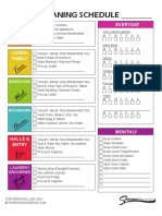 Free Printable House Cleaning Schedule Template PDF