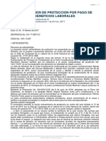 NIEGA ACCION DE PROTECCION POR PAGO DE BENEFICIOS LABORALES