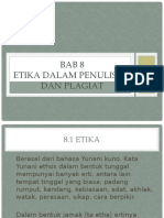 Etika dalam penulisan dan plagiat