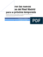 Se Filtraron Las Nuevas Camisetas Del Real Madrid para La Próxima Temporada