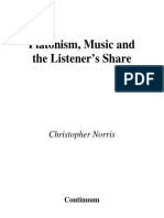 Christopher Norris - Platonism, Music And the Listener's Share (Continuum Studies in Philosophy) (2006).pdf