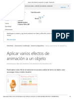 Aplicar Varios Efectos de Animación A Un Objeto - PowerPoint