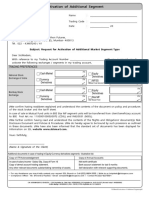 Activation of Additional Segments