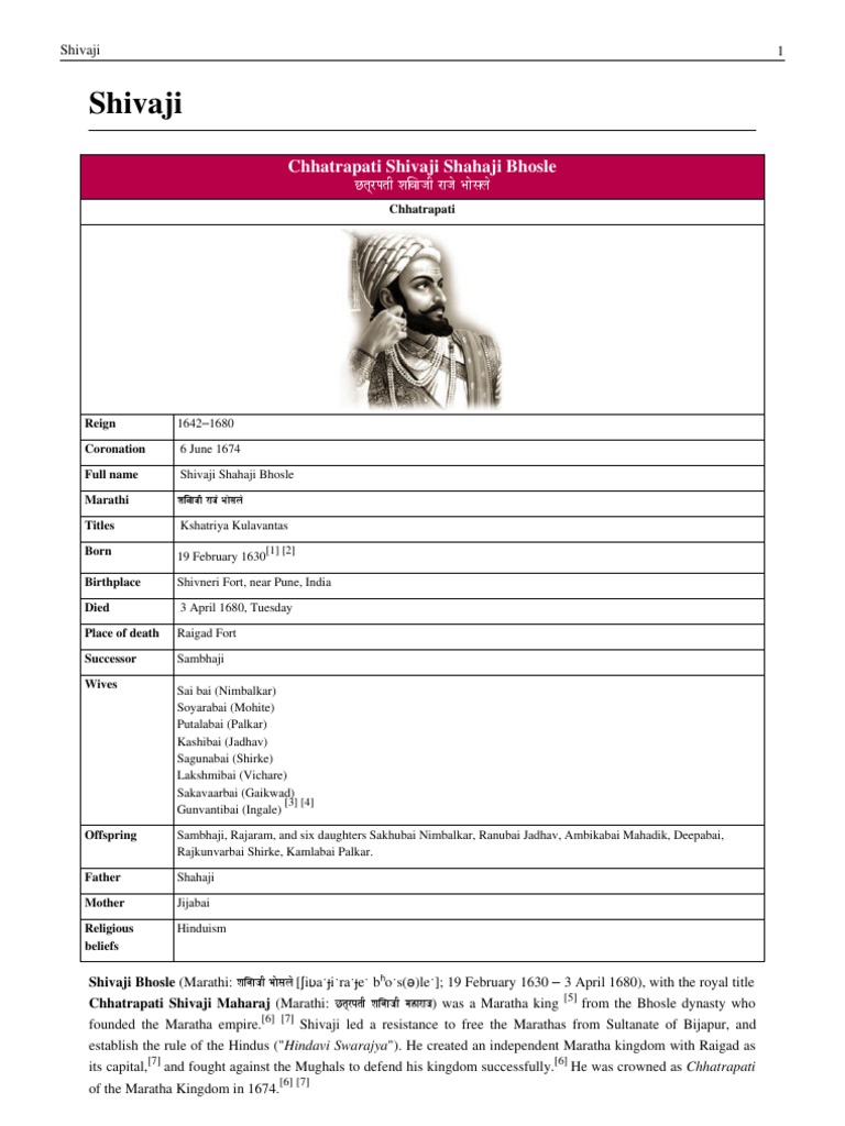 Shivaji Raje | PDF | Armed Conflict