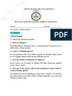 Práctica de química orgánica sobre alquenos