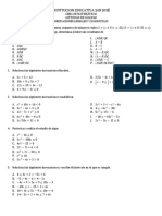 Actividad de Aplicacion de Calculo - Inecuaciones Lineales y Cuadraticas