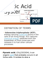 Lactic Acid System