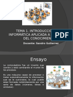 INTRODUCCION INFORMATICA APLICADA A LA GESTION CONOCIMIENTO