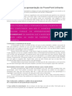 Regras para uma apresentação de PowerPoint brilhante e memorável