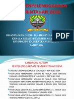 Materi Penyelenggaraan Pemerintahan Desa