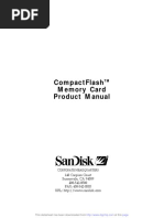 Sandisk SDCF2B-160 PDF