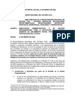 CIRCULAR DRN No 032 DE 21 MARZO 2020 - LINEAMIENTOS MEDIDA DE AISLAMIENTO