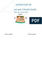 Lesson Plan On Typhoid Fever