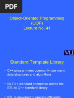 Object Oriented Programming (OOP) - CS304 Power Point Slides Lecture 41