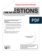 Osslt Practice Test Booklet2 Question PDF
