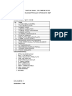 Daftar Kelompok Pensi