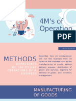 4M's of Operation