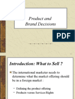 Product and Brand Decisions