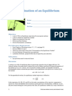 Exp 3 - Determination of An Equilibrium Constant PDF