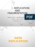 Topic - Replication and Fragmentation (Adbms)