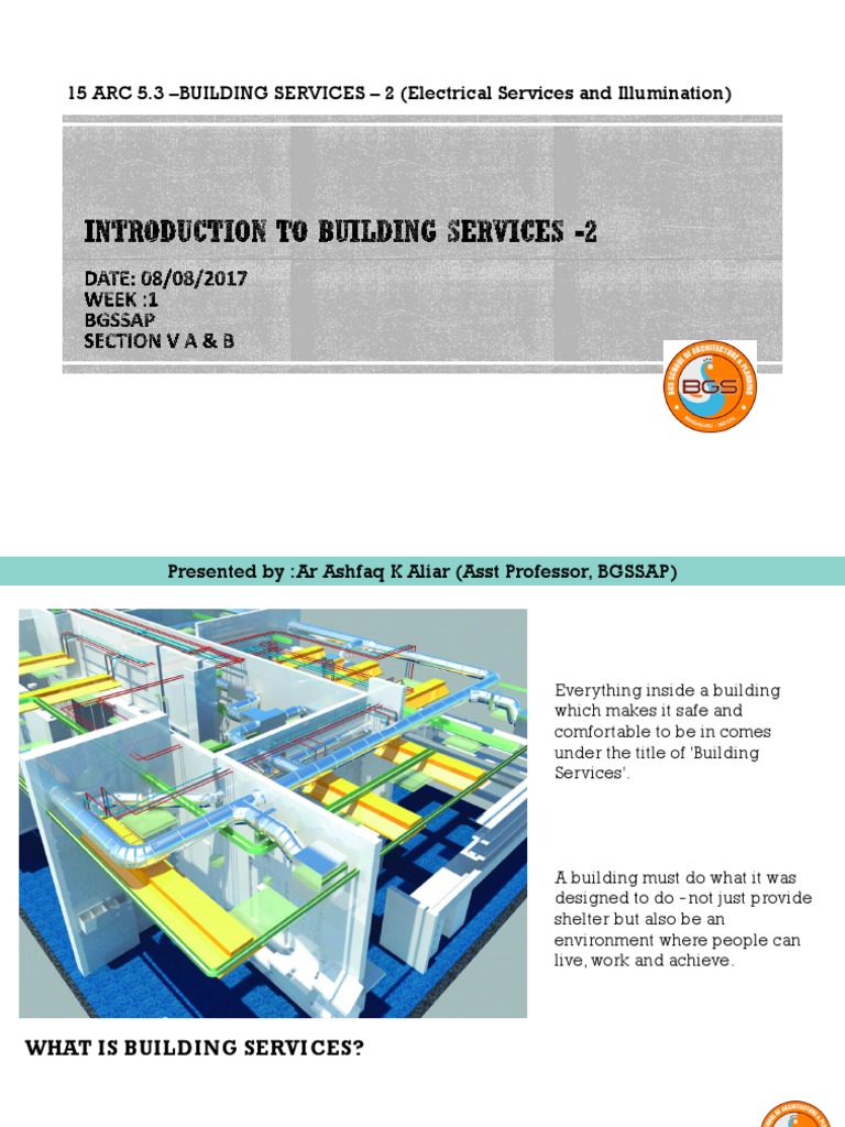 Electrical Services in Building Design | PDF | Direct Current ...