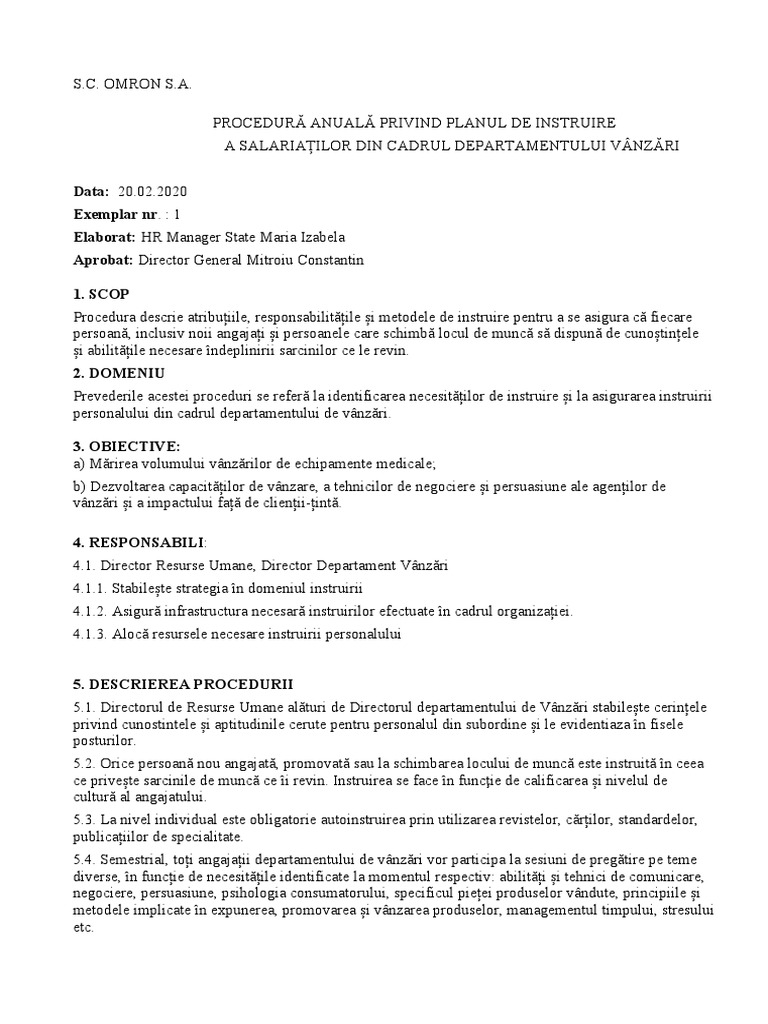 Plan de instruire agenti vanzari echipamente medicale.doc