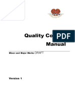Quality Control Manual Plan PDF