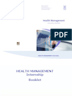 Health Services Management Internship 