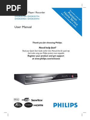 Philips Dvdr 3595 H Dvd Hdd Recorder Dvd Hard Disk Drive