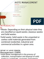 Solid Waste Management Synopsis