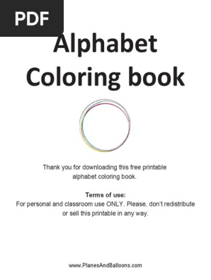 Download Alphabet Coloring Book